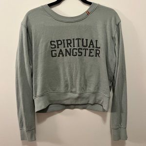 Spiritual Gangster Sweatshirt with ribbed bottom - Size Large